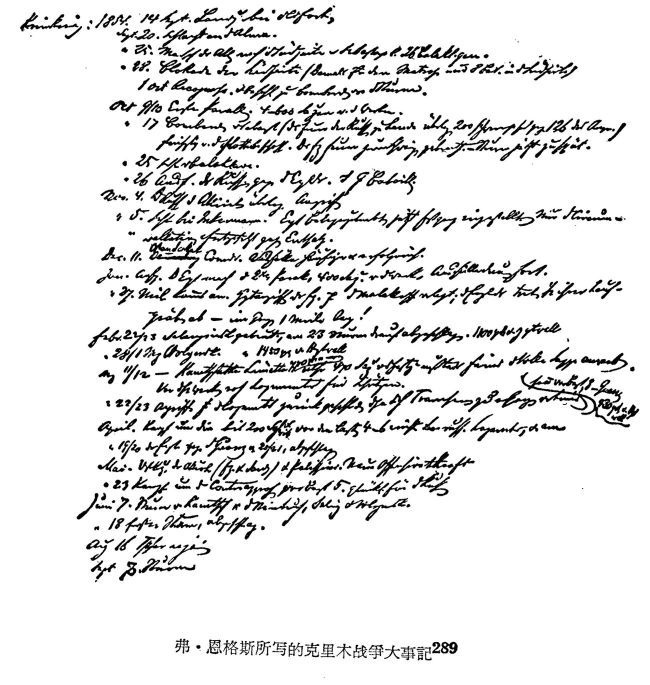 恩格斯所写的克里木战争大事记